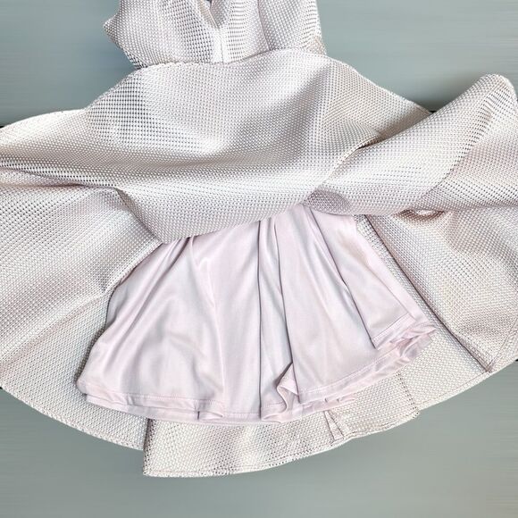 Un Deux Trois Pink Metallic Kids Formal Dress - Picture 9 of 11